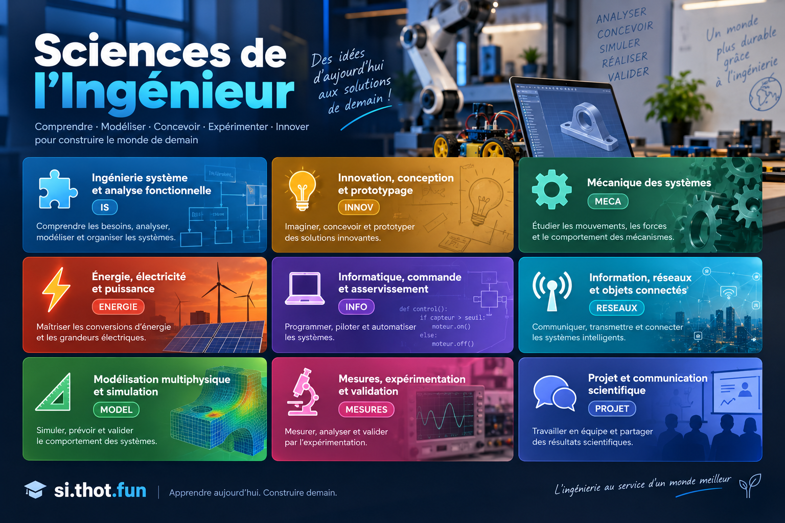 Base interactive du programme avec zones actives